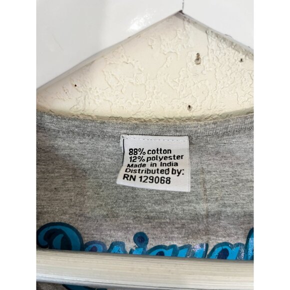 Desigual Women's Abstract Graphic Print A-Line Mini Dress Cap Sleeve V-Neck Gray - Picture 5 of 14